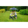 EXIT Aksent sand & water table with parasol and gardening tools