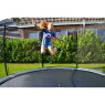 EXIT Elegant Premium ground trampoline ø305cm with Deluxe safety net - blue