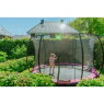 EXIT Silhouette ground trampoline ø427cm with safety net - pink