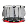 EXIT Elegant Premium ground trampoline ø305cm with Deluxe safety net - red