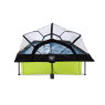 EXIT Lime pool 300x200x65cm with filter pump and dome - green